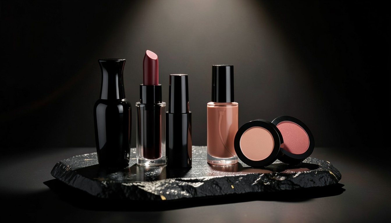 Colección de productos de belleza